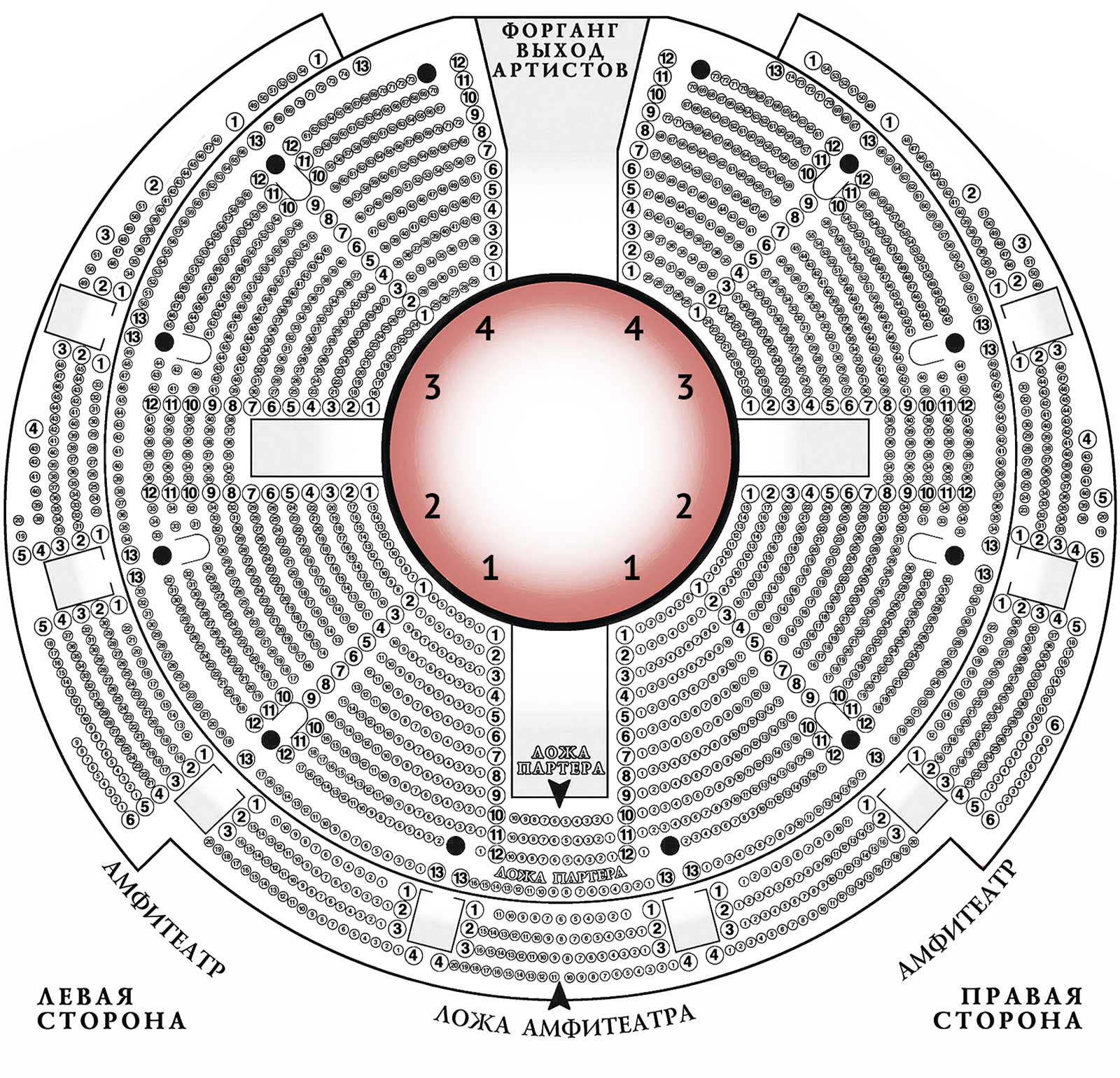 Цирк никулина схема зала с местами фото